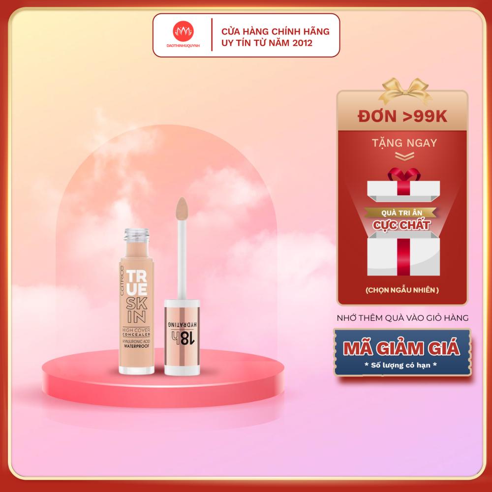 Kem che khuyết điểm tối ưu 18h Catrice True Skin High Cover Concealer 3 tone da 4,5ml - chính hãng