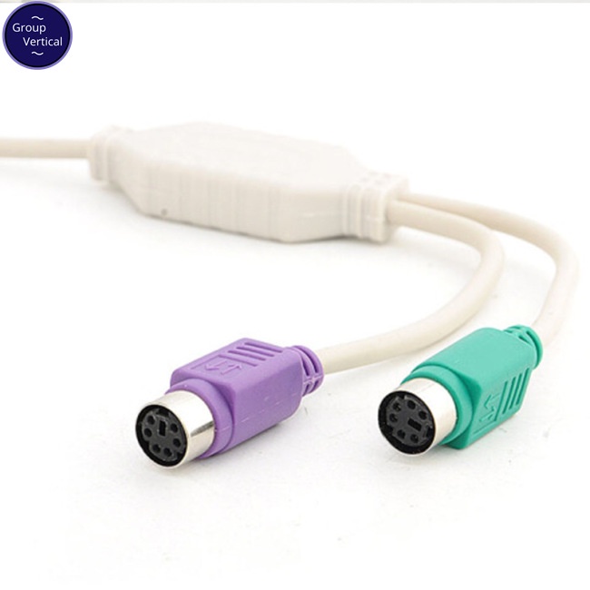 Dây Cáp Chuyển Đổi Cổng USB Đực Sang PS / 2 PS2 Cái