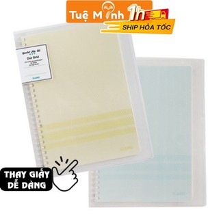 Sổ còng Klong B5 40 tờ Dot gird Ms 545 [Chọn Màu] 5 tab phân trangVPPTUEMINH, còng nhựa Klong refill