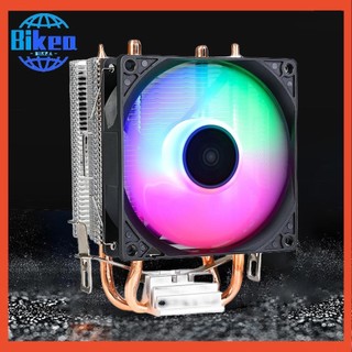 Quạt tản nhiệt cpu rgb 2 ống tản nhiệt 9cm cho intel amd