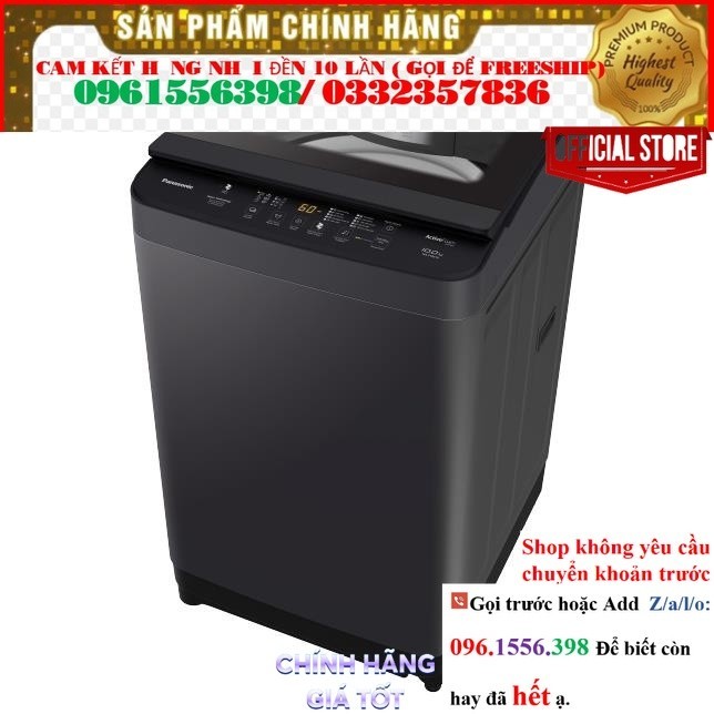 Máy giặt Panasonic cửa trên 10 kg NA-F10S10BRV- Mới Chính Hãng @Sale