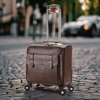  Vali du lịch cao cấp có ngăn đựng laptop Vali du lịch 18inch xách được lên máy bay chất liệu da 