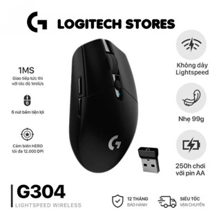 Chuột Gaming Logitech G304 Không Dây - Chuột Lightspeed Giá Rẻ Siêu Mượt, Siêu Nhẹ - Nhà Bối