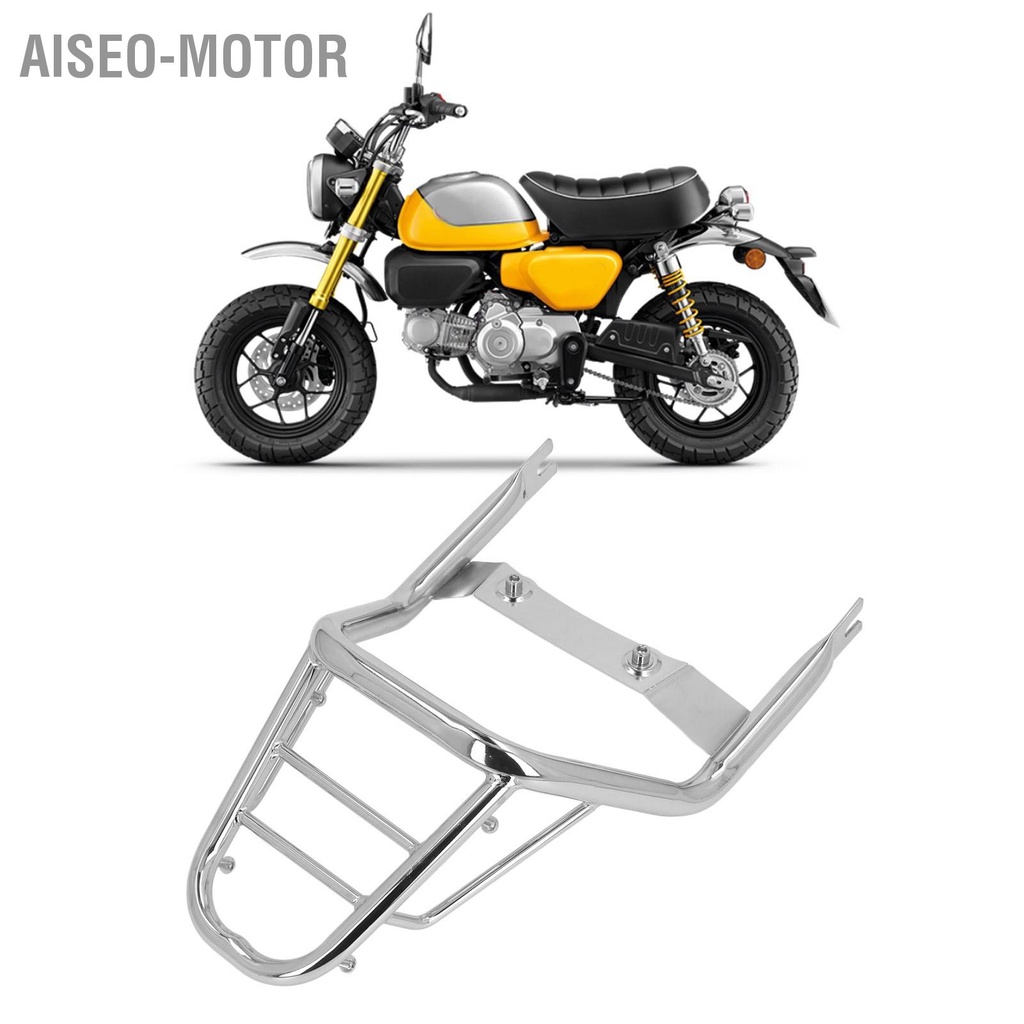 Aiseo-Motor Thay thế kệ để hành lý phía sau bằng thép carbon mạ Chrome cho MONKEY 125 2018‑2022