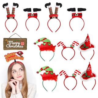 Băng đô cài tóc hình nón ông già noel / chú hề trang trí giáng sinh năm mới