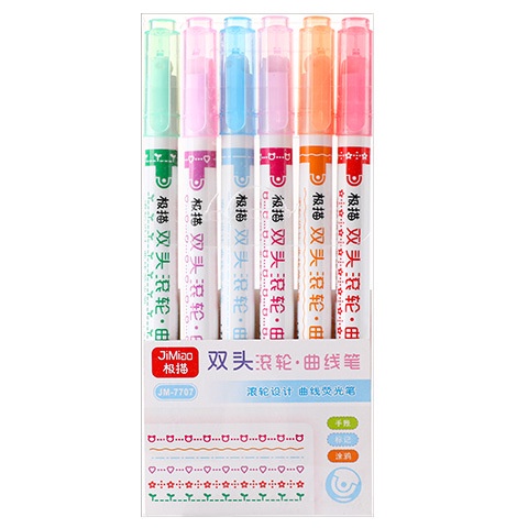 Bút Đánh Dấu Hai Đầu Hình Bông Hoa Khô Nhanh wj381