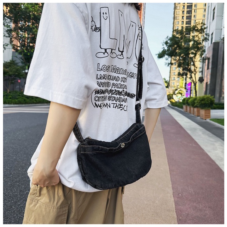 Túi Vải Đeo Chéo mini 3 Màu Thời Trang Hàn Quốc Cho Nữ