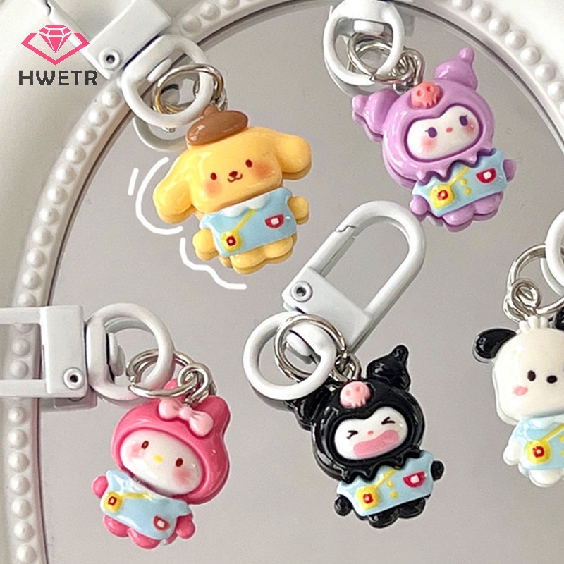 Móc Chìa Khóa Hình Nhân Vật sanrio kuromi hello kitty cinnamoroll Dễ Thương Mới