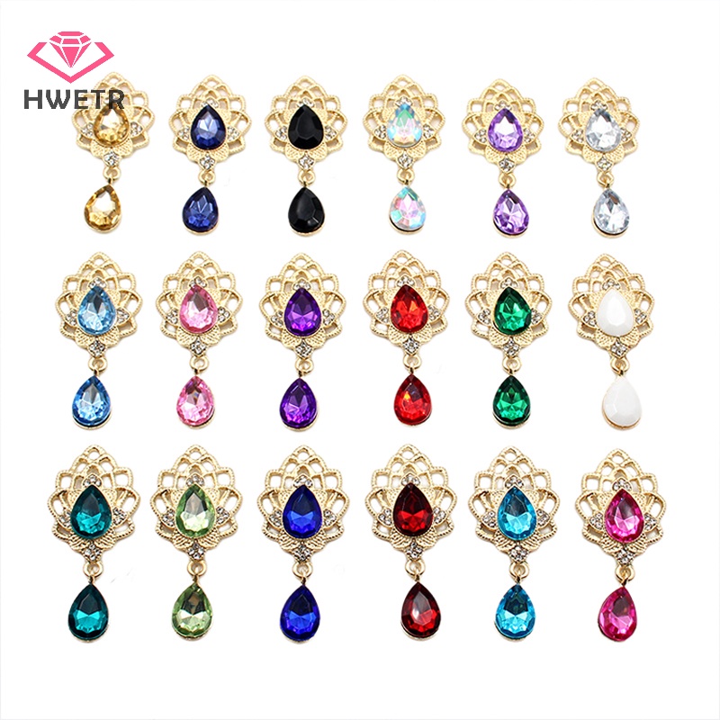 Trâm Cài Áo Bằng Hợp Kim Đính Đá Hình Giọt Nước Thời Trang Mới