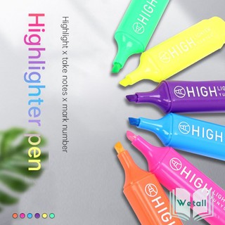 🌴 Bút đánh dấu highlight dạ quang 6 màu lựa chọn