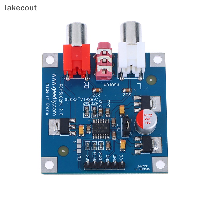 Bảng Mạch Giải Mã Tai Nghe 32bit 384k pcm5102 dac i2s 3.5