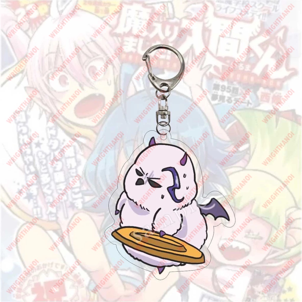 Móc khoá Mairimashita! Iruma-kun nhân vật Suzuki Iruma, Clara Valac in hình nhân vật 2 mặt acrylic