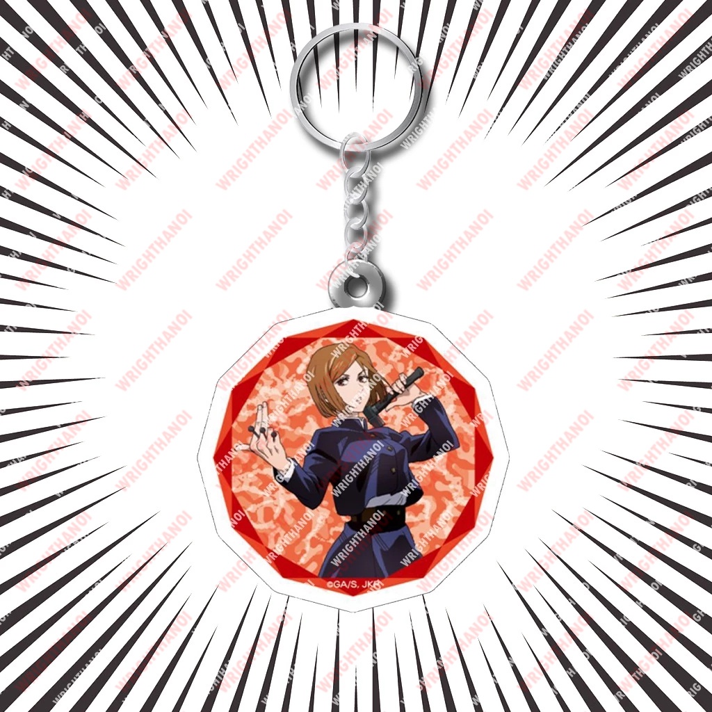 Móc khoá các nhân vật jujutsu kaisen gojo sukuna Suguru Geto Anime Manga Nhật Bản Phụ Kiện Trang Trí Túi xách Balo