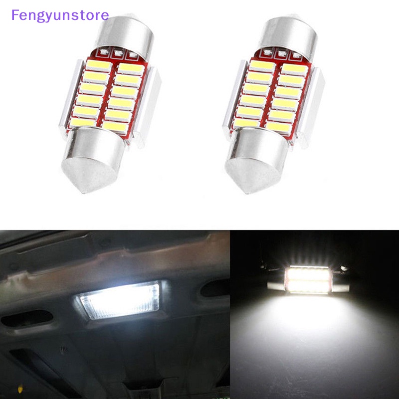 Set 2 Bóng Đèn led 31mm 4014 12smd c5w Cho Nội Thất Xe Ô Tô vn