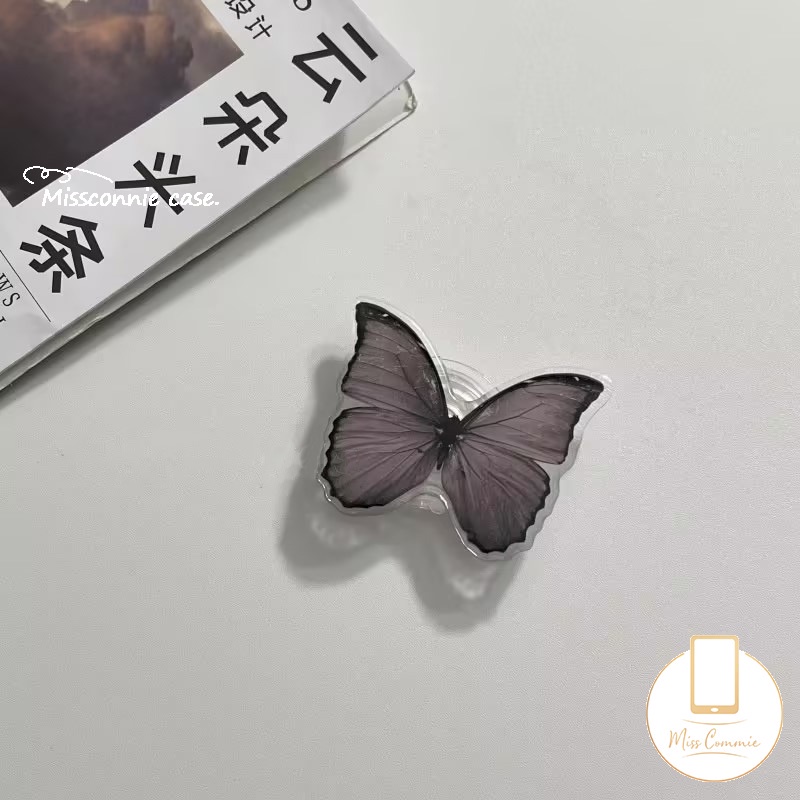 Giá Đỡ Điện Thoại Dạng Nhẫn Hình Trái Tim / Bươm Bướm / Trái Tim Hoạt Hình Dễ Thương Thông Dụng Có Thể