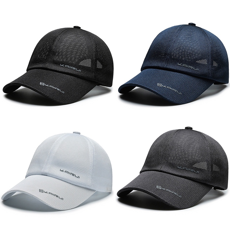 Mới Mũ Lưỡi Trai Phối Lưới Thoáng Khí Thời Trang Cho Nam