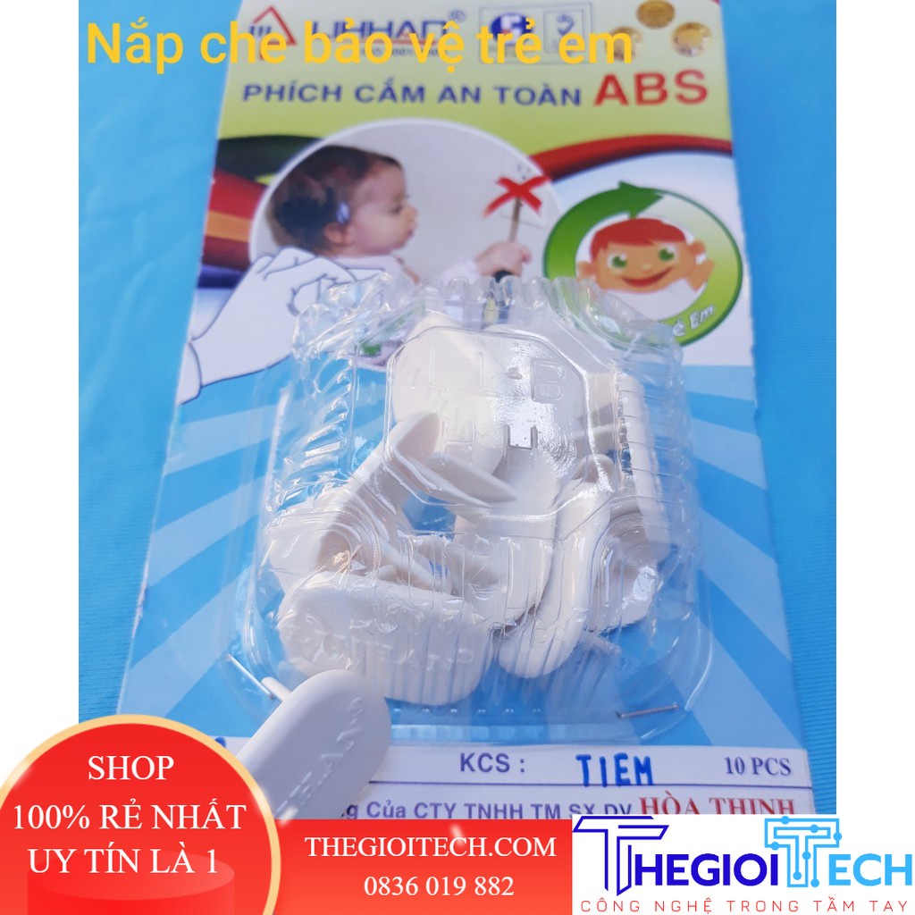 Phích Cắm Chống giật bảo vệ trẻ em 01 vĩ/ 10 cái