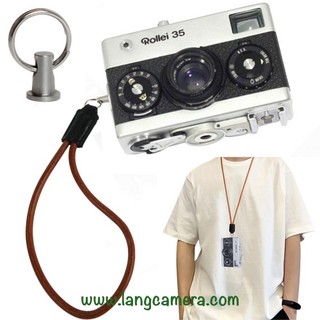 Dây da đeo cổ máy ảnh rollei 35