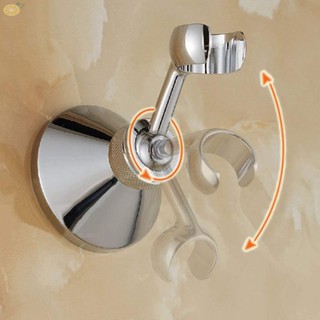 Universal Adjustable Swivel Shower Hose Handset Wall Bracket Holder Chrome Brass