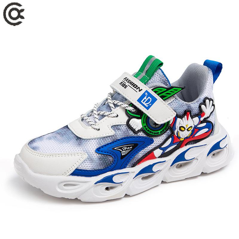 Giày Thể Thao Đế Mềm Chống Trượt Thoáng Khí Có Đèn led Dạ Quang Dành Cho Nam