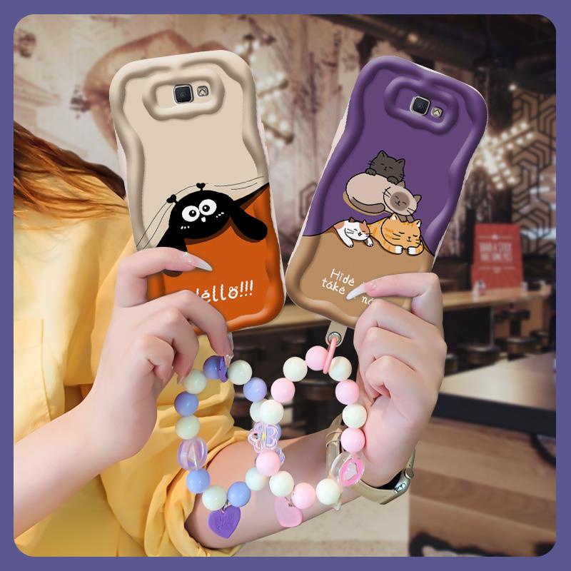 Texture youth Phone Case For Samsung Galaxy J7 Prime/2/2018/ON7 2016/G610F Waterproof lovely Girl bracelet