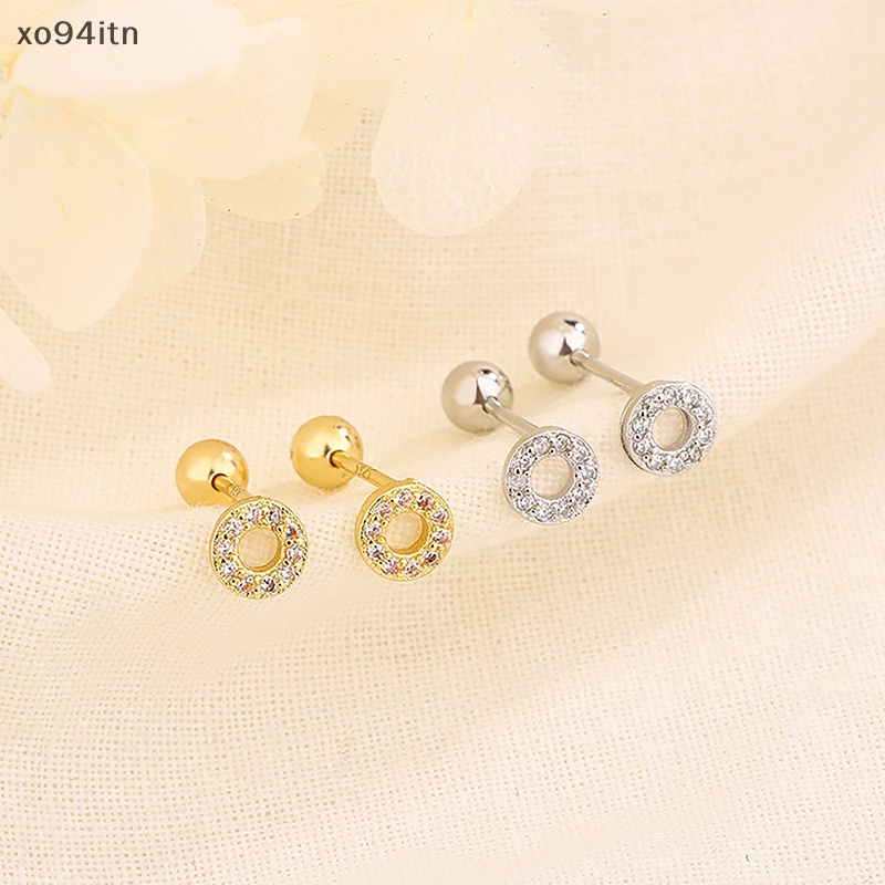 1 Đôi Khuyên Tai Hình Bông Hoa / Bươm Bướm Đính Đá zircon Thời Trang Cho Nữ