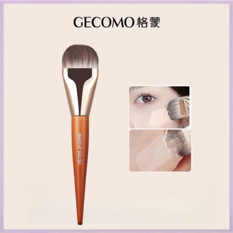 Gecomo Cọ đánh kem nền siêu mỏng, cọ đánh kem nền đầu phẳng rộng, trang điểm đều