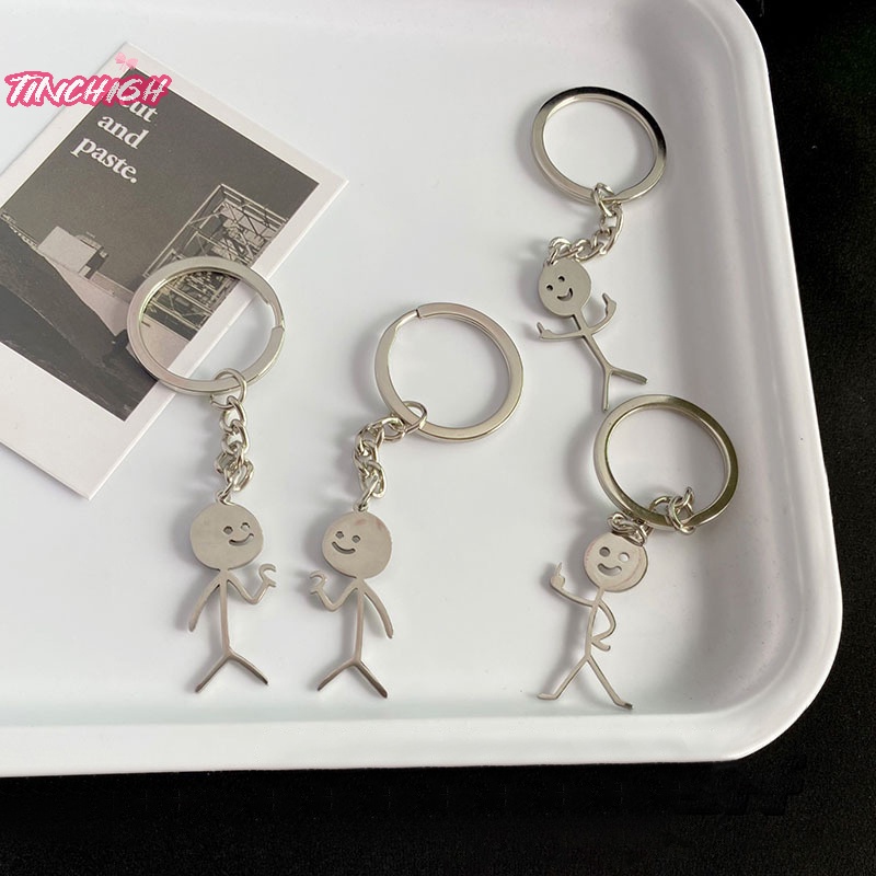 Móc Khóa Cặp Đôi Hình Ngón Tay Giữa Trái Tim Dễ Thương Cá Tính Vui Nhộn