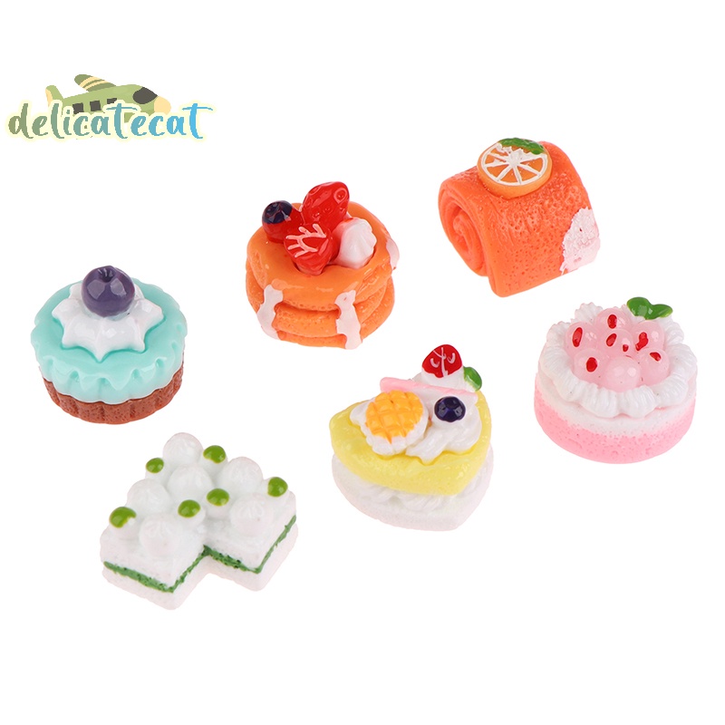 Set 5 Bánh Kem mini Trang Trí Nhà Búp Bê