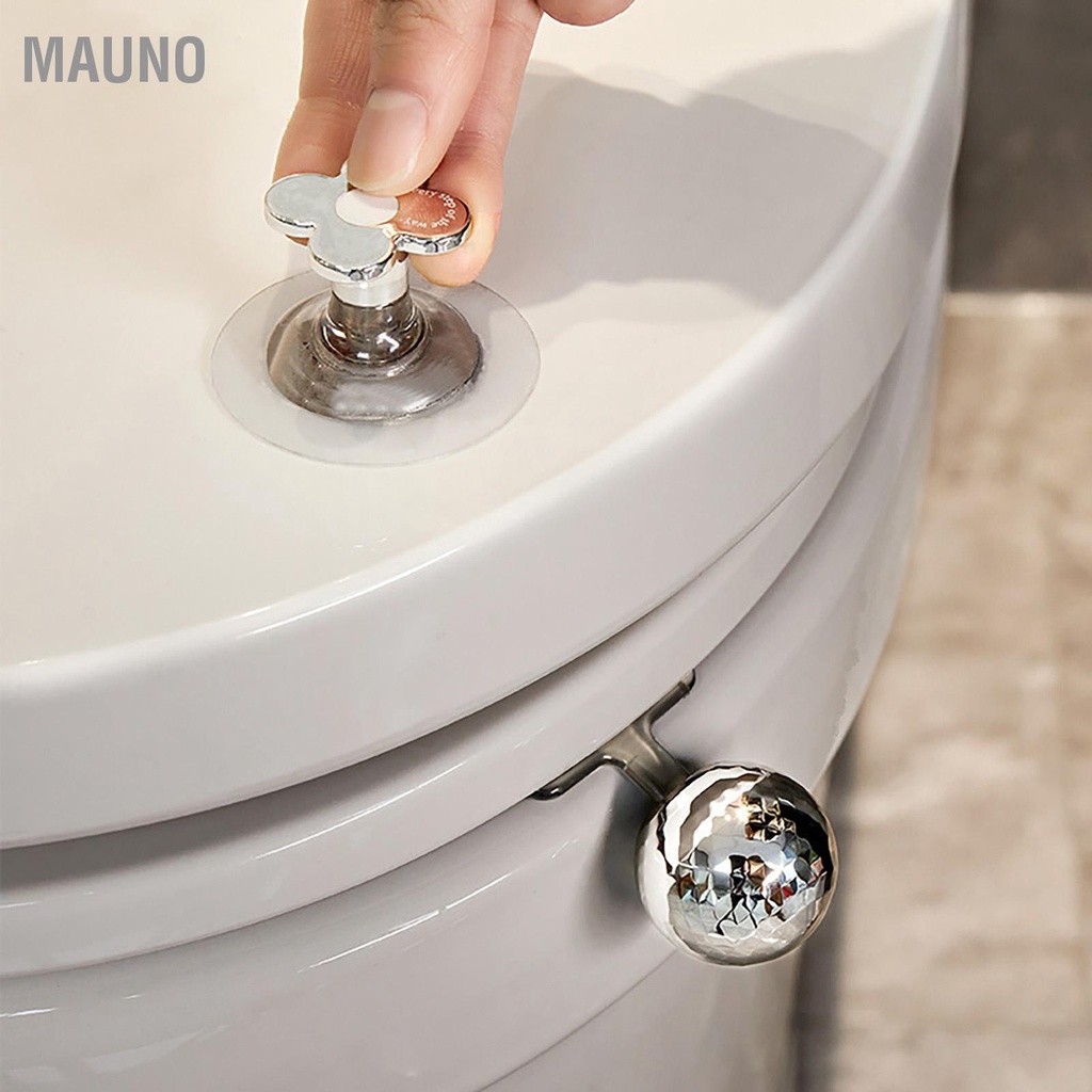 Mauno Tay cầm nắp bồn cầu Nâng lên mạ điện hình hoa dính dễ sử dụng nâng cho phòng ngủ