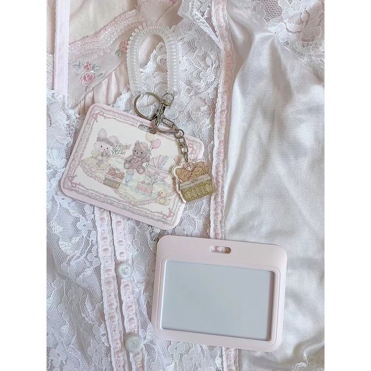 Girldream Ví Đựng Thẻ id / Thẻ id Đi Dã Ngoại Mùa Xuân Hình Thỏ Và Gấu Có Móc Khóa Cho Học Sinh Giá Đỡ