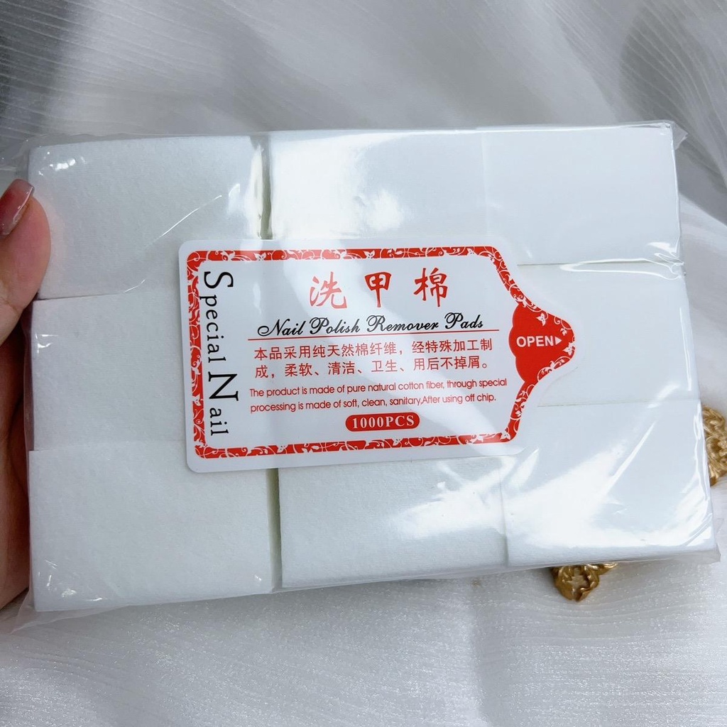 Giấy lau gel hàng loại 1 túi to 1000 miếng [không xù lông]
