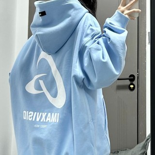 Áo hoodie In Hình Chú Ong Màu Xanh Sữa Thời Trang Thu Đông Cho Cặp Đôi