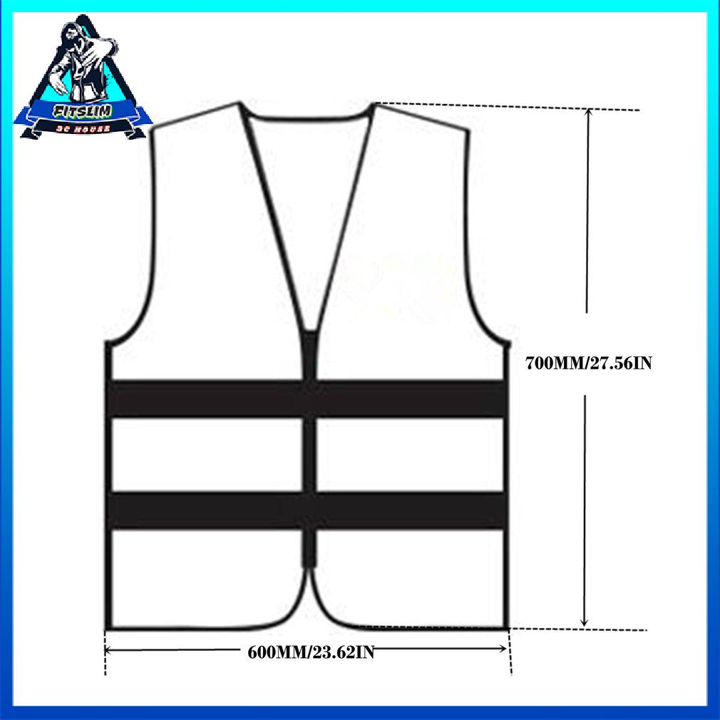 Reflective Vest High Visibility Fluorescent Green Outdoor Safety Clothing