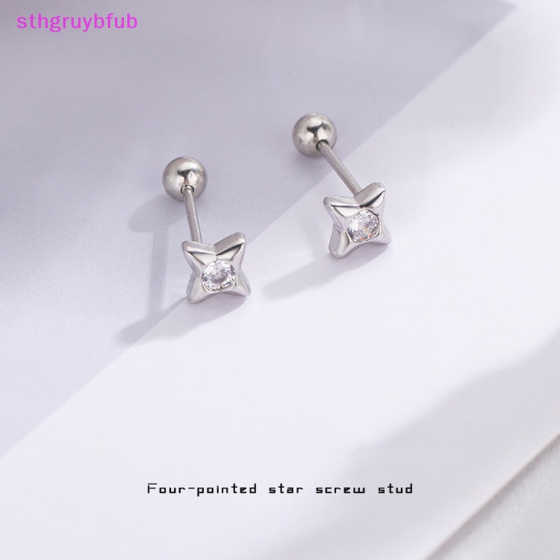 Sthb 1 Đôi Bông Tai Ngôi Sao Năm Cánh Đơn Giản Thời Trang Cá Tính Dành Cho Nữ vn