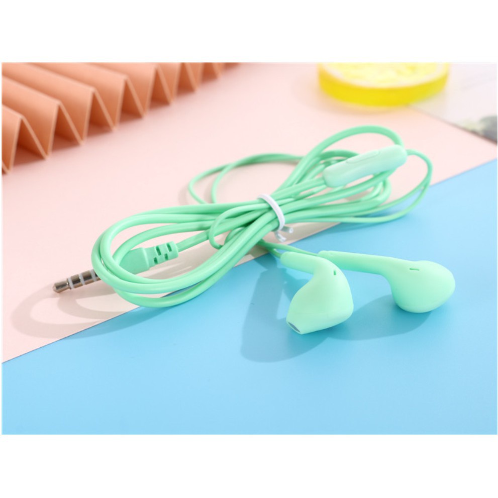 Tai Nghe Có Dây u19 Màu macaron Âm Thanh Trung Thực Cao 3.5mm Kèm Mic
