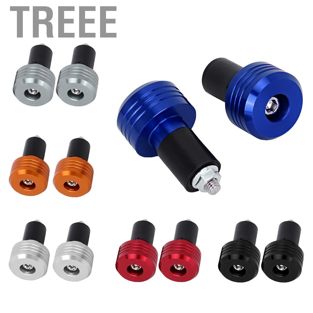 Treee Handle Grips  Motorcycle Handlebar Grip End Aluminum Plugs Moto Slider Accessories Bike Tape