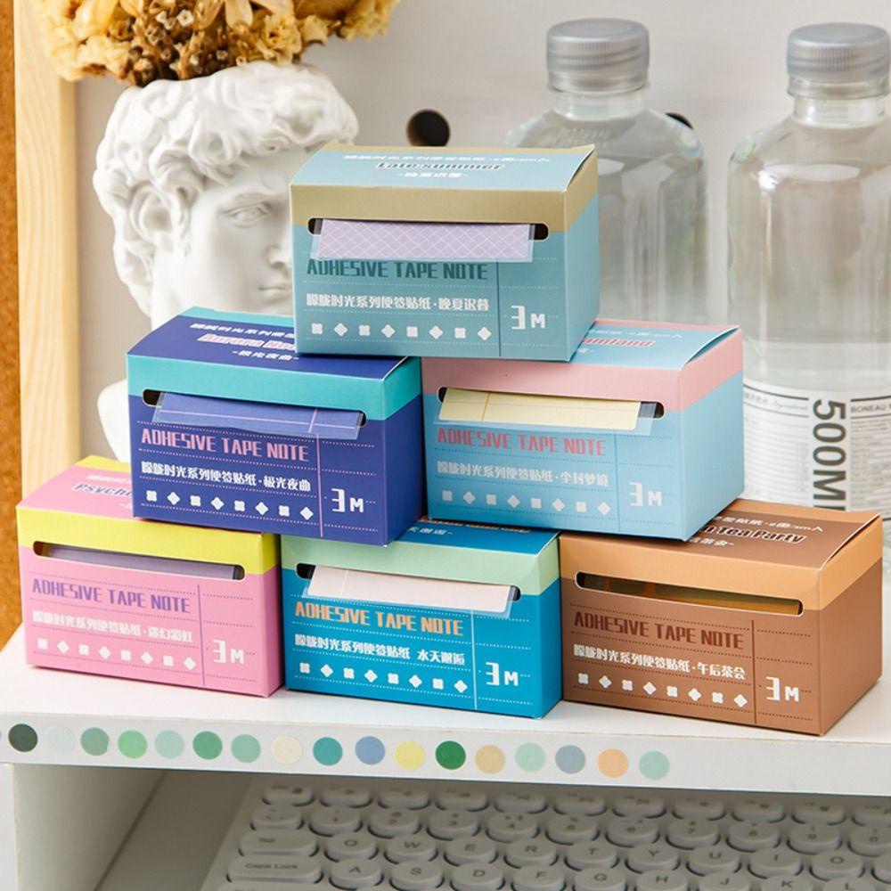 Ivanes Cuộn Nhãn Dán Ghi Chú Dạng Cuộn Ghi Chú Nhắc Nhở Trang Trí ins Cho Học Sinh