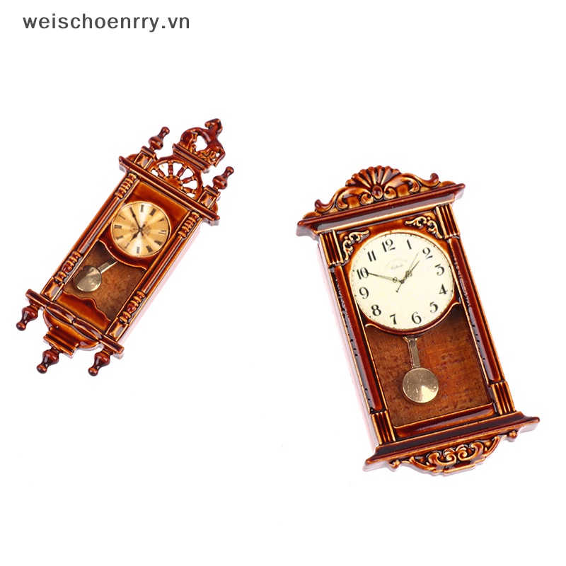 Ww Đồng Hồ Treo Tường Mini Tỉ Lệ 1: 12 Trang Trí Nhà Búp Bê vn