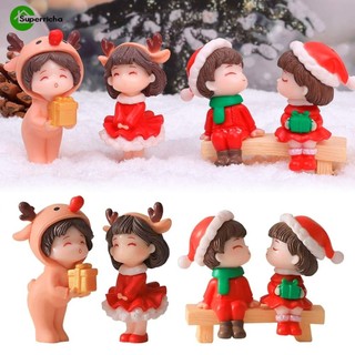 Mới 1 cặp tượng cặp đôi trang trí giáng sinh / mùa đông
