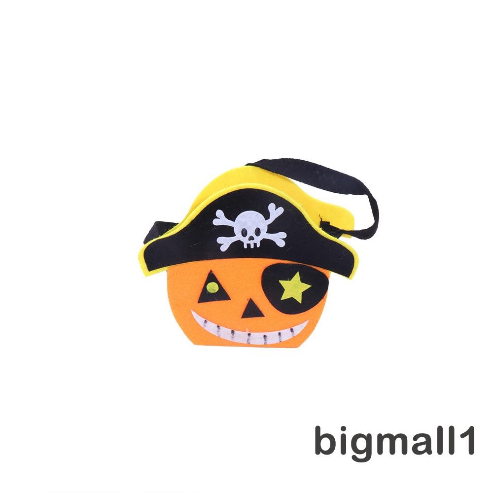 Topmall Set Đầm Hóa Trang Bí Ngô halloween + Túi Kẹp Tóc Dễ Thương Cho Bé Gái 2-9 Tuổi