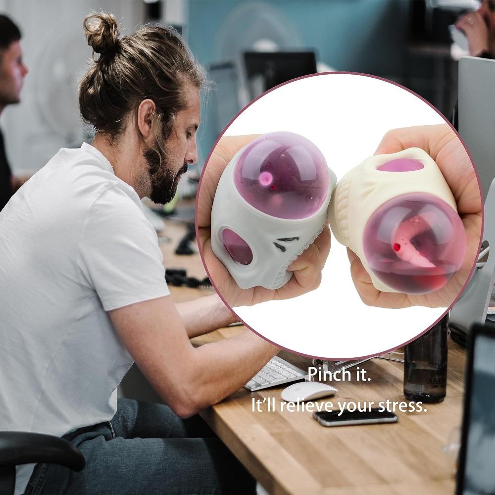 Niuyou Đồ Chơi Bóp Giảm Căng Thẳng Hình Đầu Lâu Sáng Tạo Cho Người Lớn Và Trẻ Em Dịp halloween