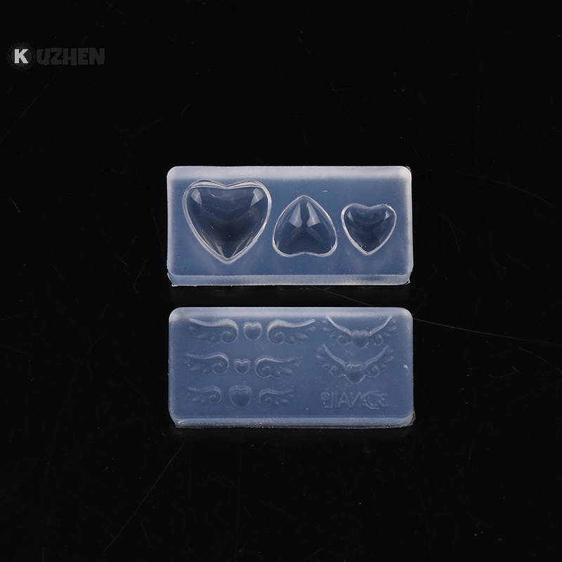 Khuôn silicone Hình Gấu / Bướm / Trái Tim 3d diy