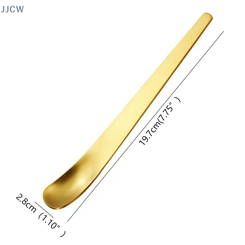 Muỗng Cà Phê Bằng Thép Không Gỉ Đầu Phẳng Sáng Tạo