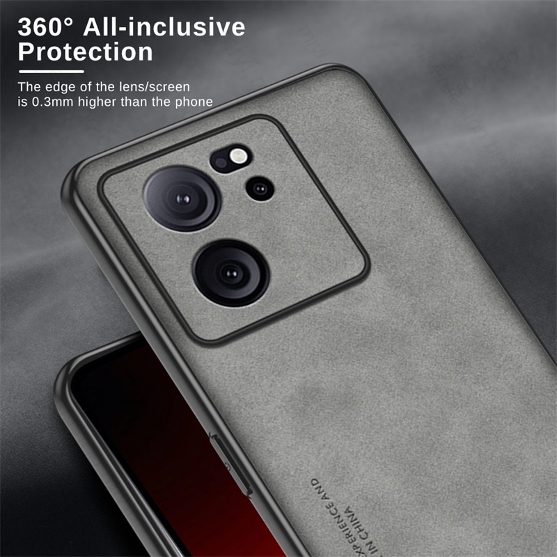 XIAOMI Sang Trọng Ốp Điện Thoại Da Cừu + Silicon Mềm Và Nhám Cho xiaomi13 13t 13 pro lite ultra 13lite 13tpro 13ultra 13pro 5g