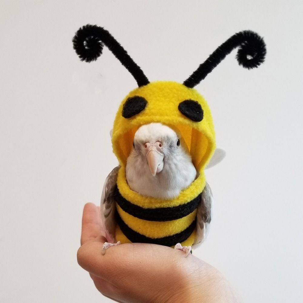 Shanrong Bộ Quần Áo Hình Ong / Vẹt / Chuột hamster / Vẹt Bay Màu Vàng Ấm Áp Mùa Đông