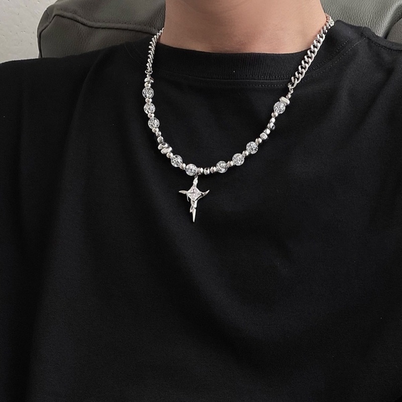 Vòng Cổ choker Mặt Thánh Giá Và Ngôi Sao Thời Trang Cho Nữ