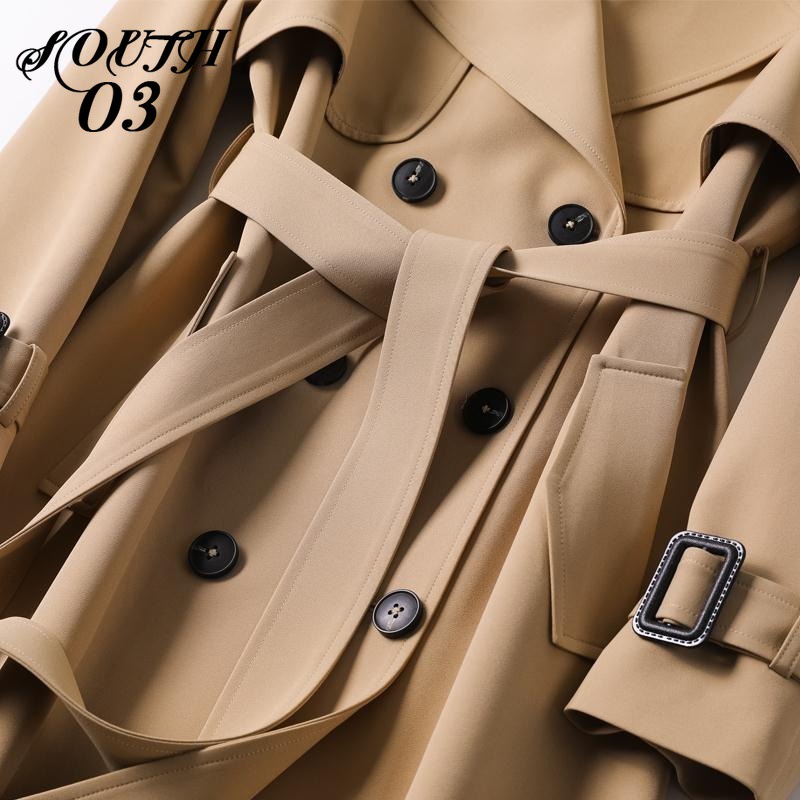 Áo Khoác Dài Qua Gối Phong Cách Anh Quốc Thời Trang Xuân Thu Mới