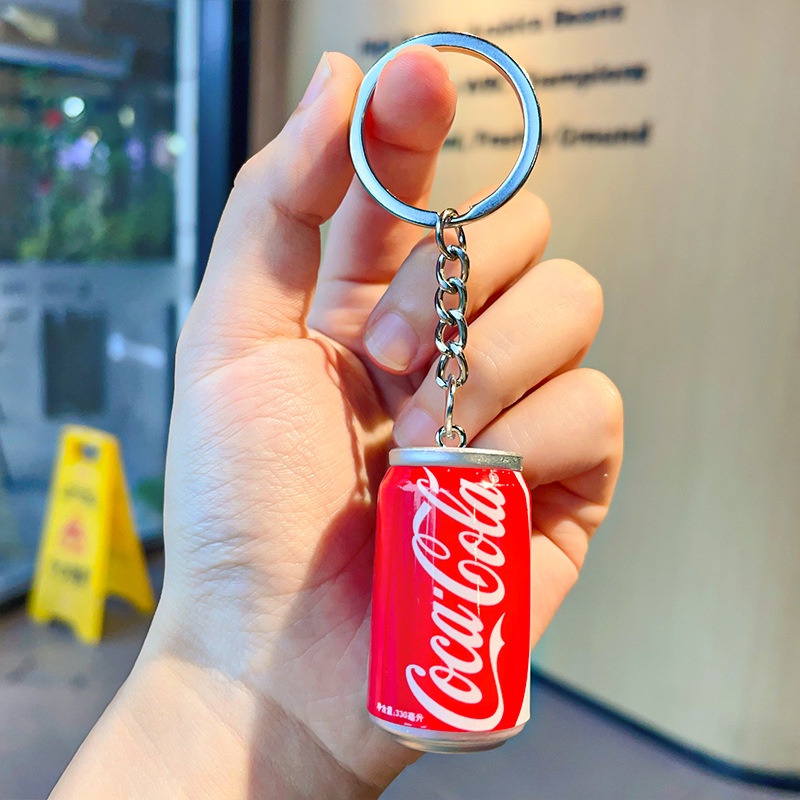 Móc Khóa Hình Lon Nước Ngọt Coca cola mini Dễ Thương