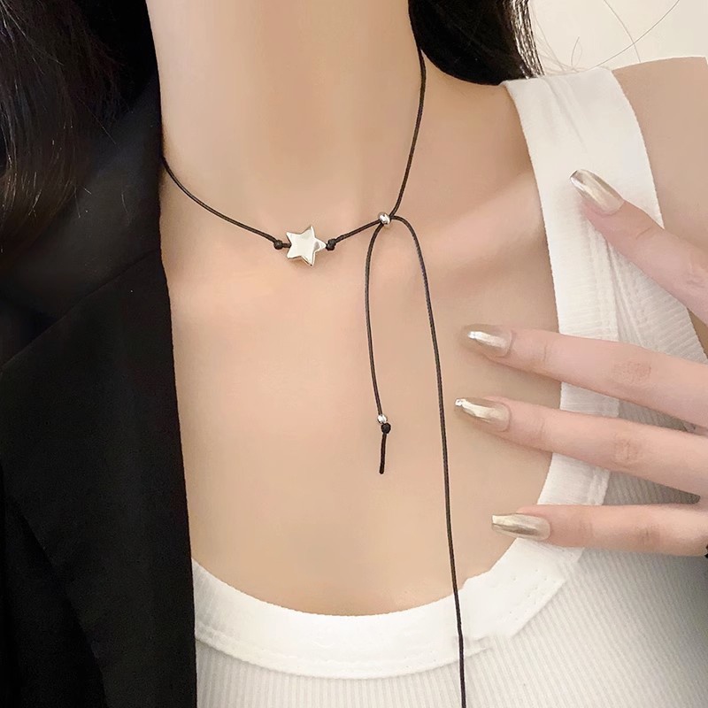Vòng cổ MóC XíCh MặT HìNh Ngôi Sao ThờI Trang Cho Nữ